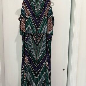 Calvin Klein Multicolor Chevron Maxi Dress